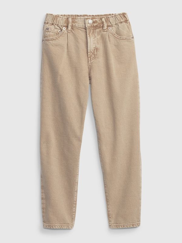 GAP GAP Kids Beige Jeans barrel Washwell - Girls