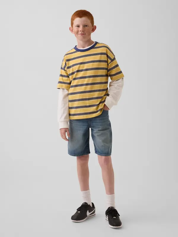 GAP GAP Kids Fantovske kratke hlače iz ultra mehkega jeansa iz 90-ih let