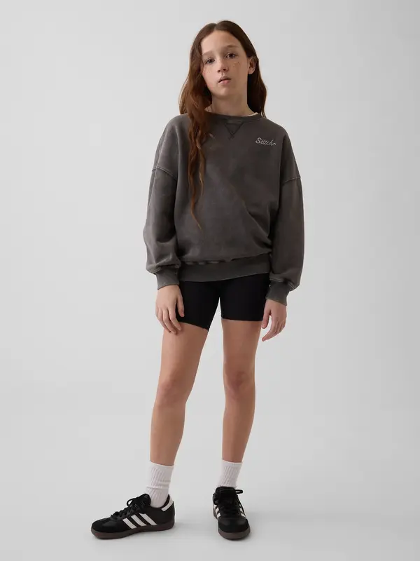 GAP GAP Kids Rebraste motoristične kratke hlače - Dekliške