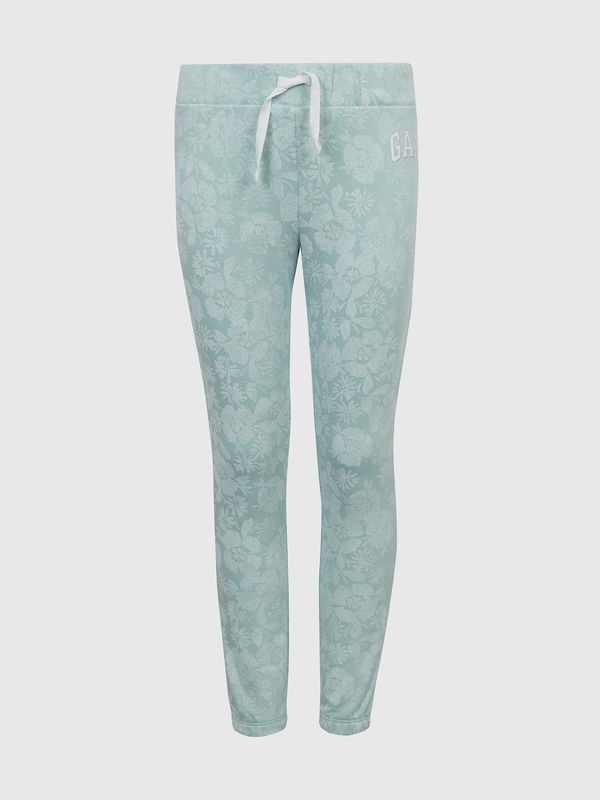 GAP GAP Kids sweatpants flowers with logo - Girls