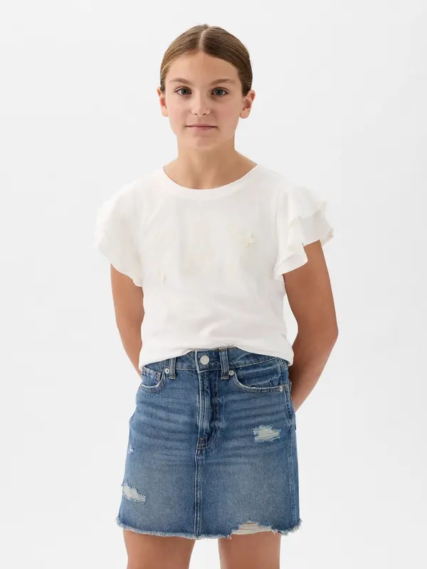GAP GAP Kids T-shirt with ruffles - Girls