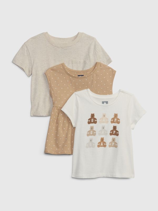 GAP GAP Kids T-shirts organic, 3pcs - Girls