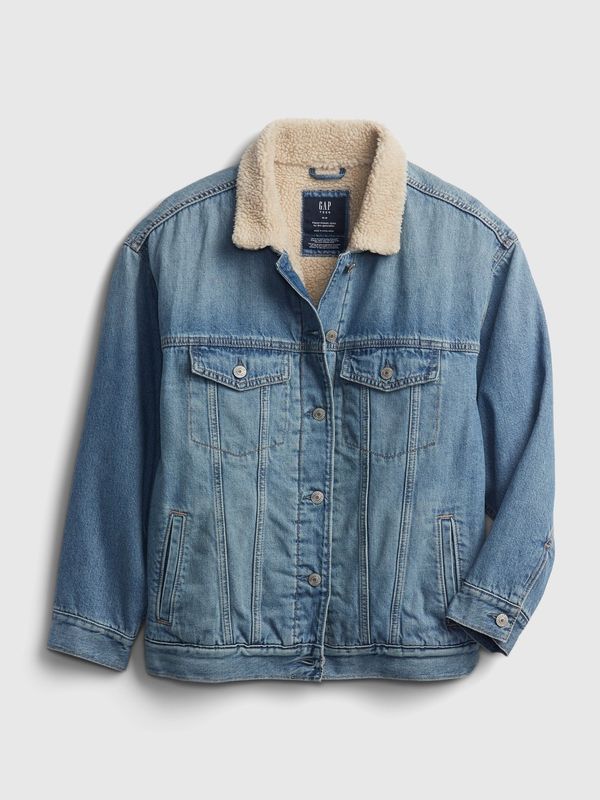 GAP GAP Kids Teen Denim Jacket sherpa - Girls