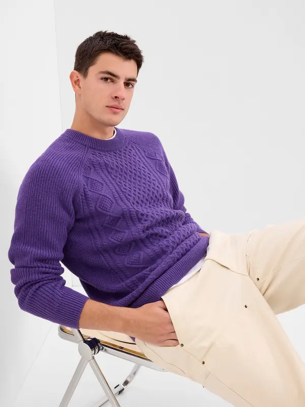 GAP GAP Knitted sweater with mixed wool - Men