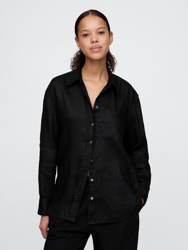 GAP GAP Linen Oversize Shirt Big Shirt - Women's