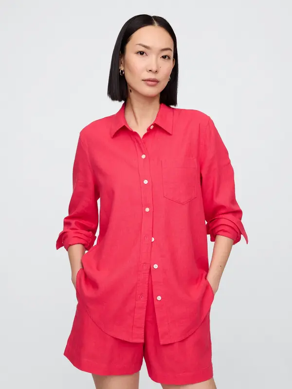 GAP GAP Linen Shirt Easy Shirt - Women's