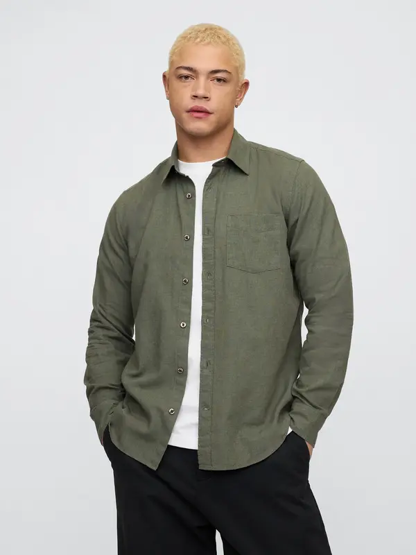 GAP GAP Linen Shirt Standard - Men's
