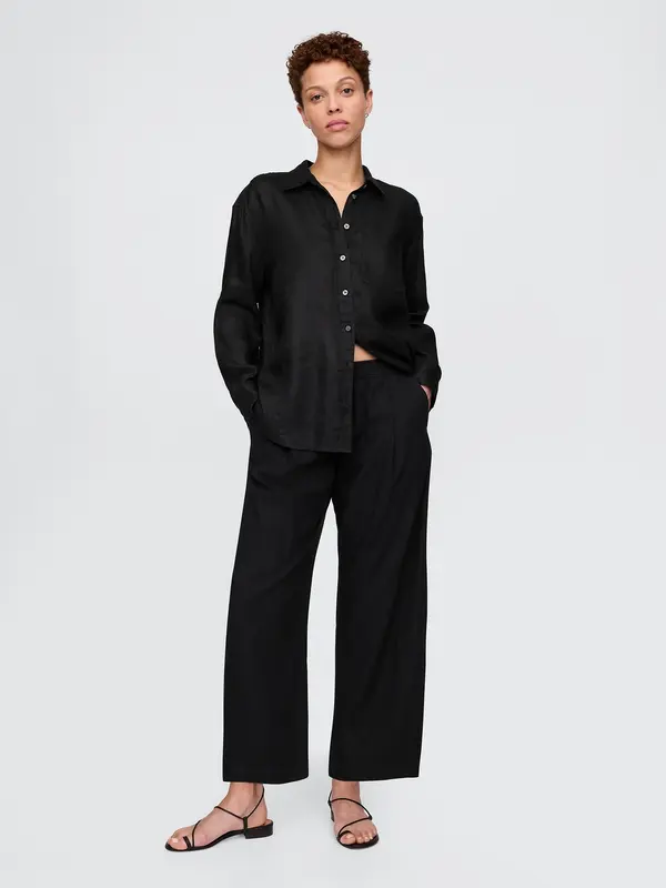 GAP GAP Linen Trousers Easy Barrel - Ladies