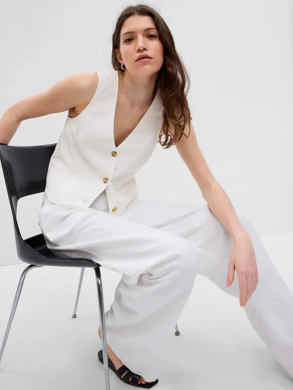 GAP GAP Linen Vest - Ladies