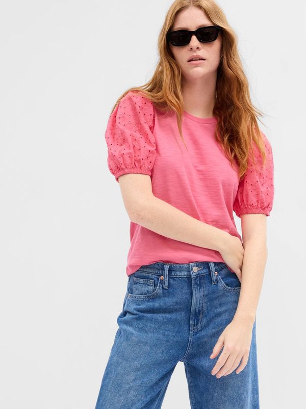 GAP GAP Majica with Lace Sleeves - Women