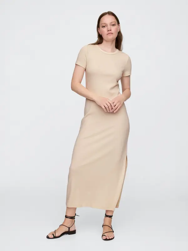 GAP GAP Maxi Ribbed Dress - Ladies