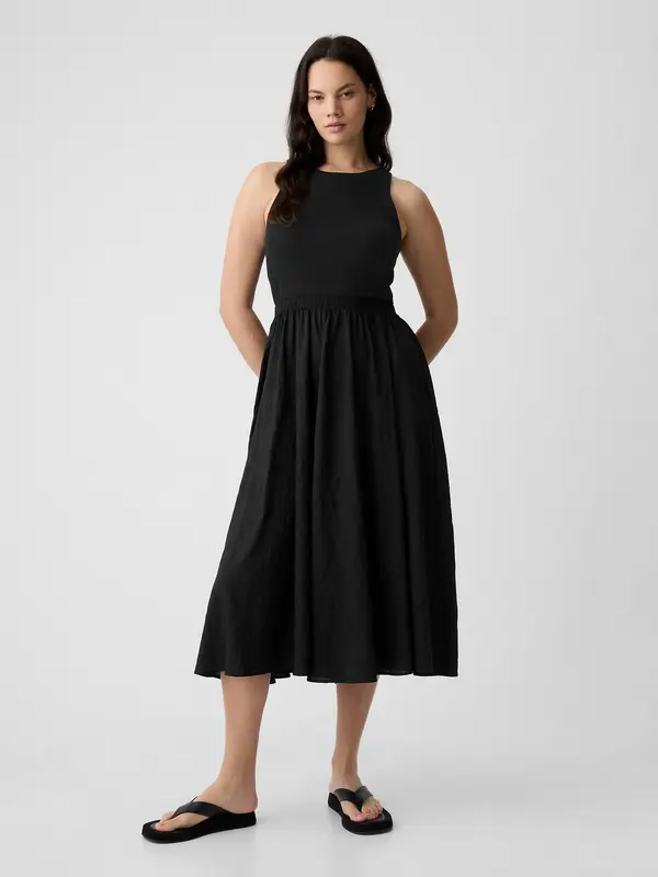 GAP GAP Muslin Midi Dress - Ladies