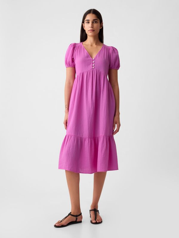 GAP GAP Muslin Midi Dress - Women's