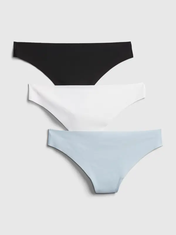 GAP GAP No-show Thong Panties, 3pcs - Ladies