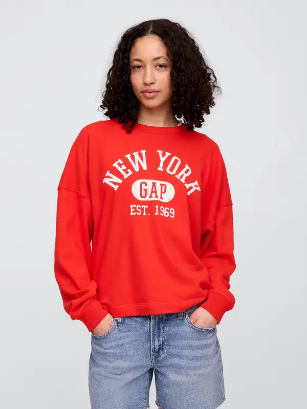 GAP GAP Oversize sweatshirt with Americana logo - Women's