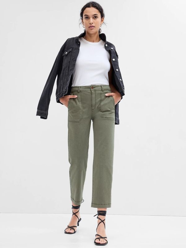 GAP GAP Pants girlfriend khaki high rise - Women