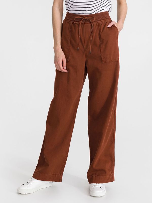 GAP GAP Pants rib combo pull-on wide leg - Women's