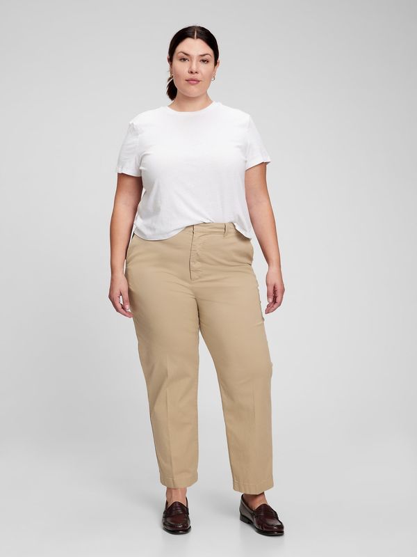 GAP GAP Pants straight khaki Washwell - Women