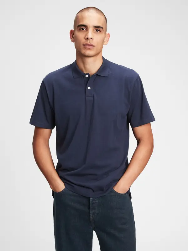 GAP GAP Polo Organic Cotton T-Shirt - Mens