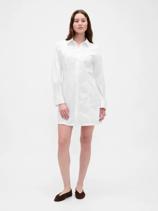 GAP GAP Poplin mini shirt dress - Women's
