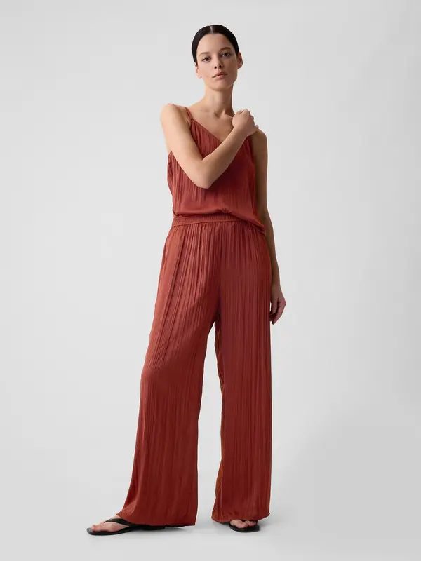 GAP GAP Pressed Satin Trousers - Ladies