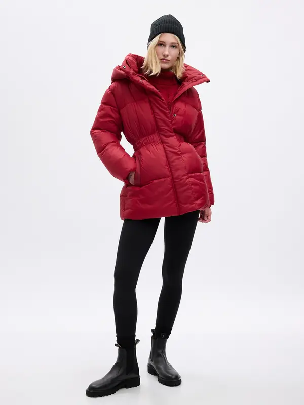 GAP GAP Quilted Hooded Jacket PrimaLoft - Ladies
