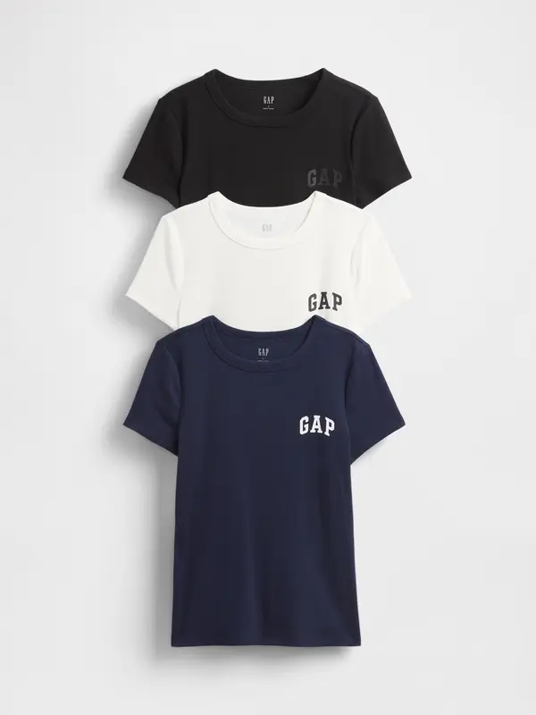 GAP GAP Ribbed T-Shirt with Logo - Women's