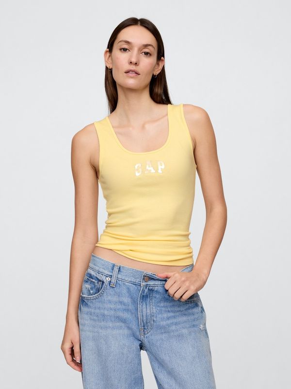GAP GAP Ribbed tank top with logo - Women's