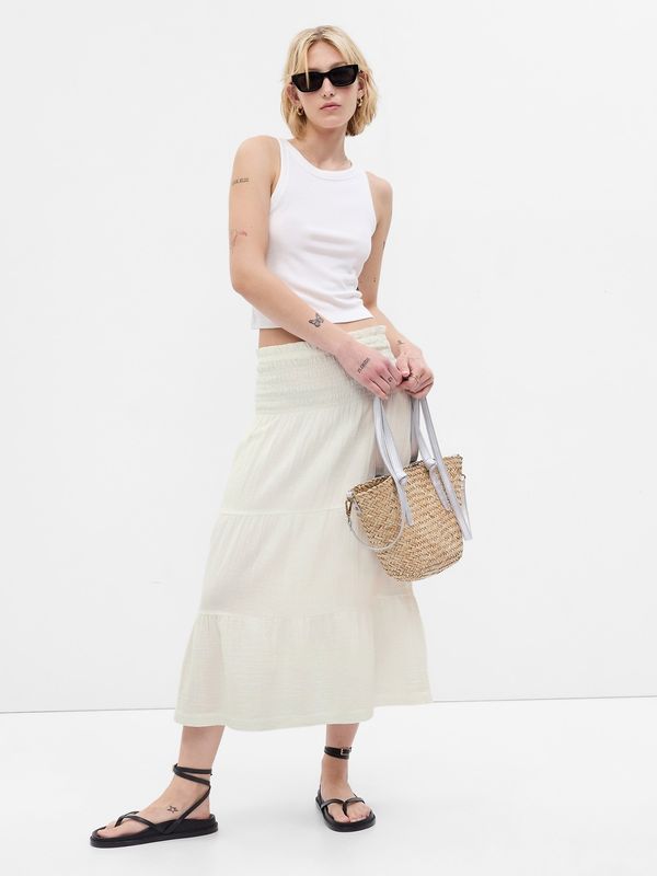 GAP GAP Ruffle midi skirt - Women