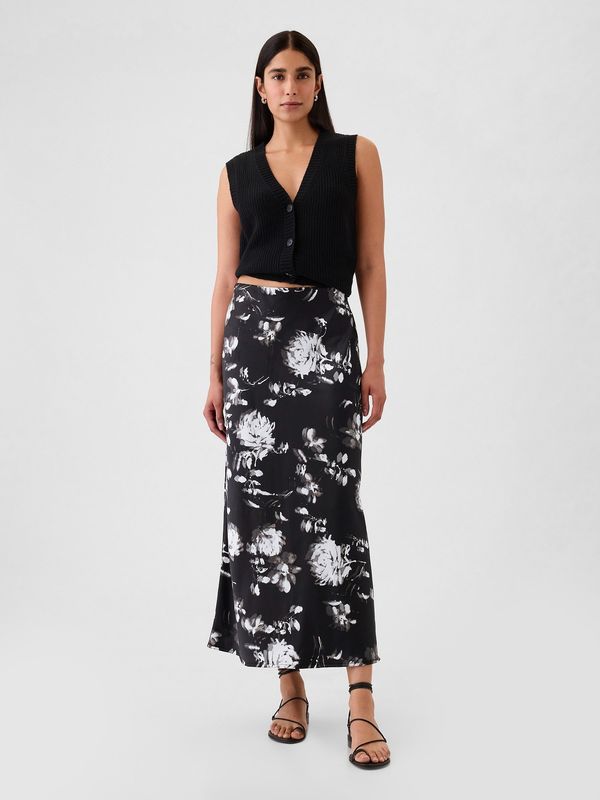 GAP GAP Satin maxi skirt - Women's