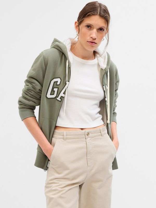 GAP GAP Sherpa Logo Sweatshirt - Women