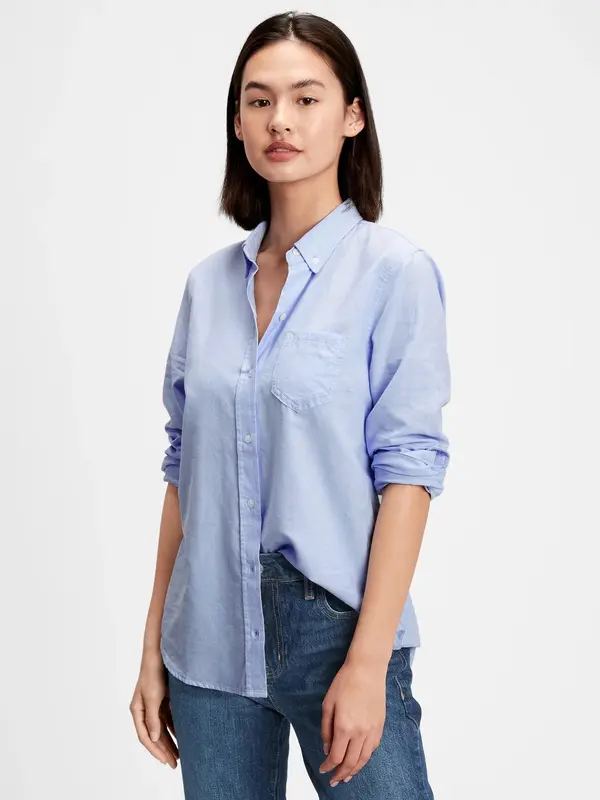 GAP GAP Shirt V-Fitted Boyfriend Oxf - Ladies