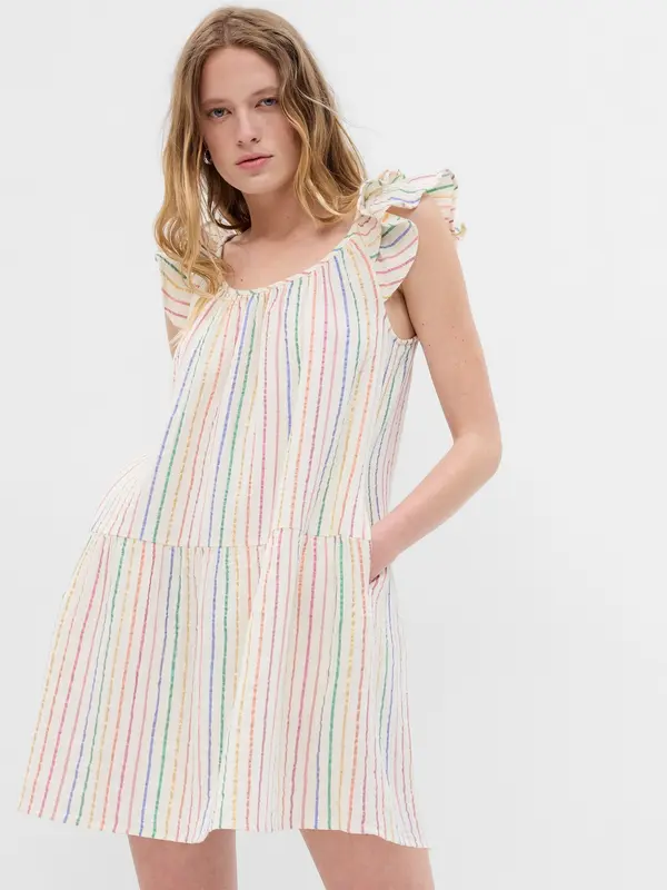 GAP GAP Striped Mini Dress - Ladies