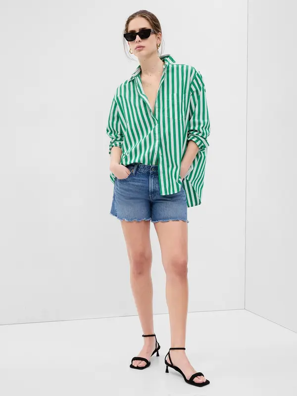 GAP GAP Striped Oversized Shirt - Ladies