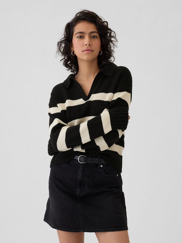 GAP GAP Striped Polo Sweater - Women's