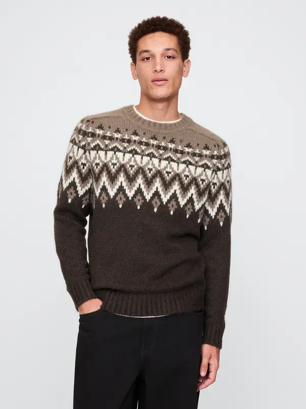 GAP GAP Sweater with wool blend Fair Isle - Men's