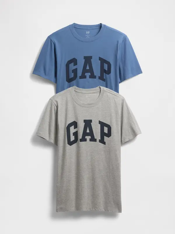 GAP GAP T-shirt with Everyday Soft logo, 2 pcs - Men's