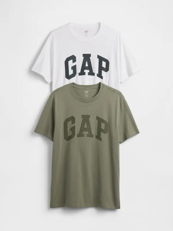 GAP GAP T-shirt with Everyday Soft logo, 2 pcs - Men's