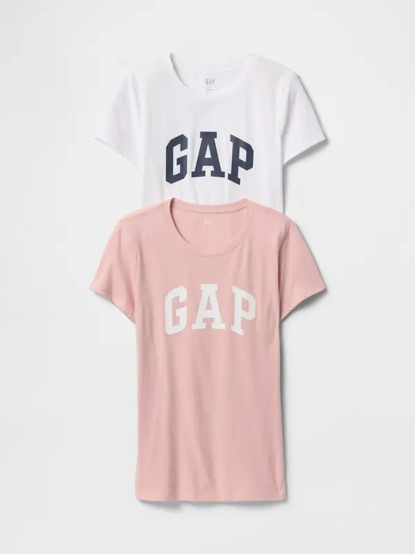 GAP GAP T-shirt with logo, 2 pcs - Women's