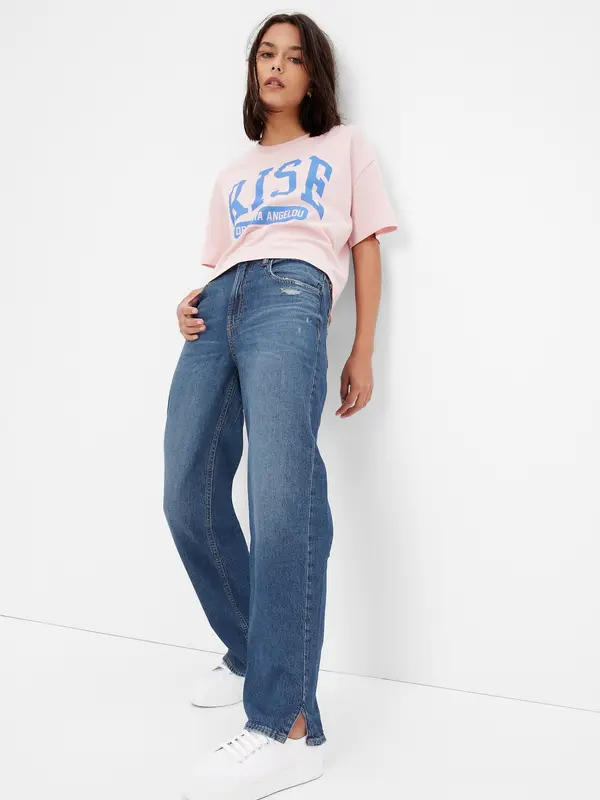 GAP GAP Teen Jeans '90s Loose Oragnic Cotton - Girls
