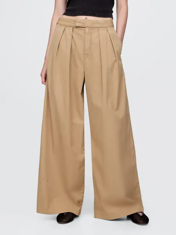 GAP GAP Trousers High Rise Wide - Ladies