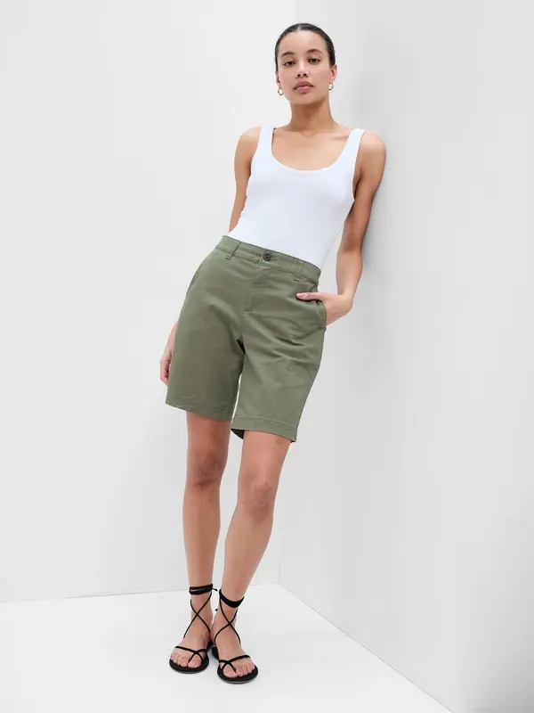 GAP GAP Twill mid rise shorts - Women's
