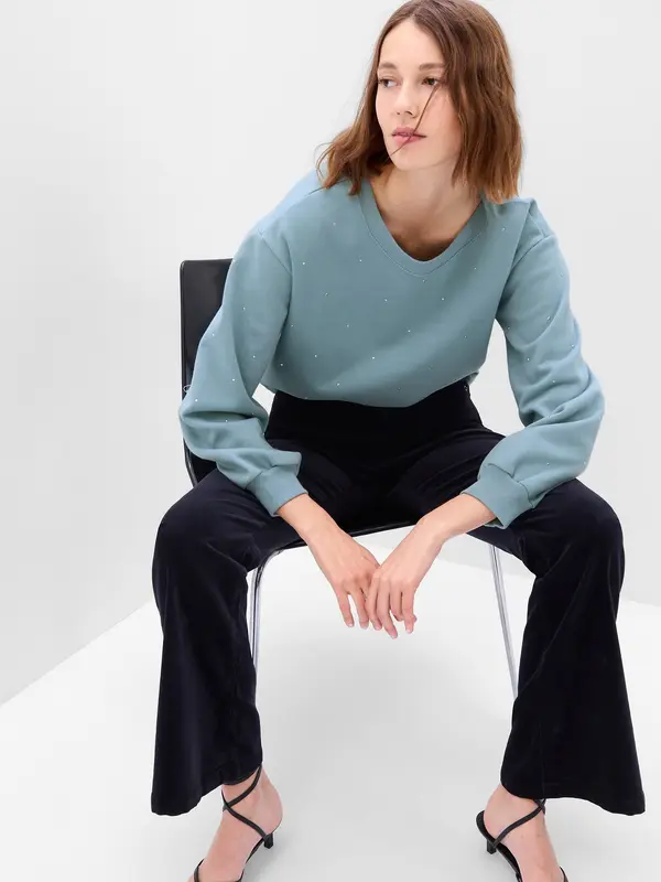 GAP GAP Vintage Soft Crop Sweatshirt - Ladies