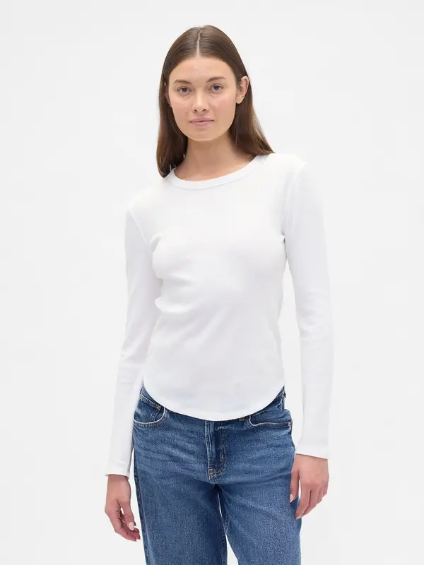 GAP GAP Waffle Pattern T-Shirt - Women's