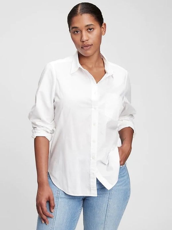 GAP GAP White women's shirt perfect shirt