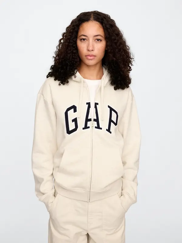 GAP GAP Zipper Sweatshirt with Logo - Ladies