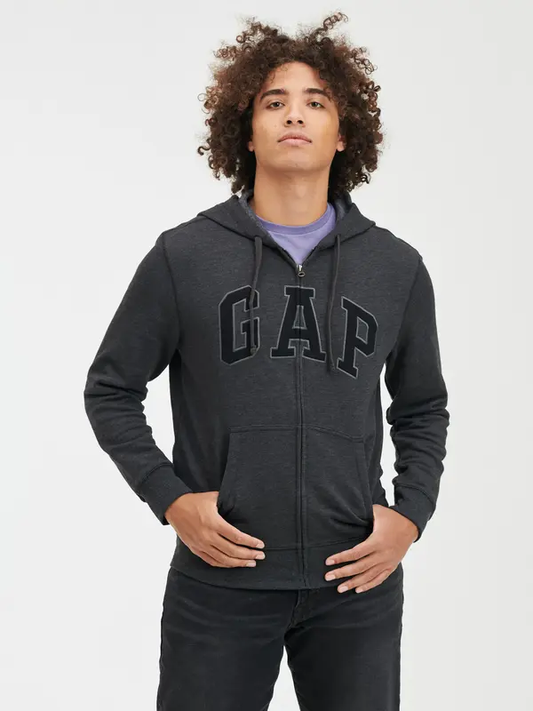 GAP GAP Zipper Sweatshirt with Logo - Mens
