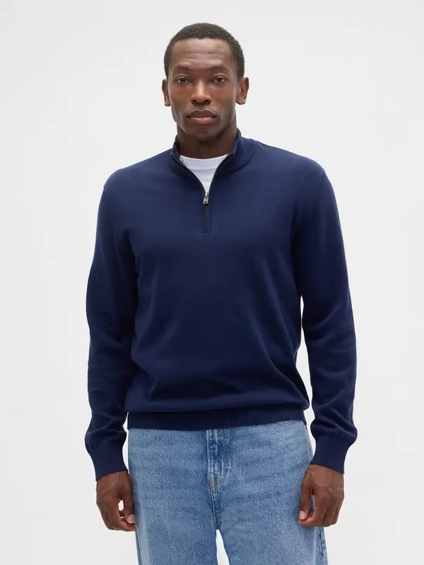 GAP GAP Zippered Neckline Sweater - Mens
