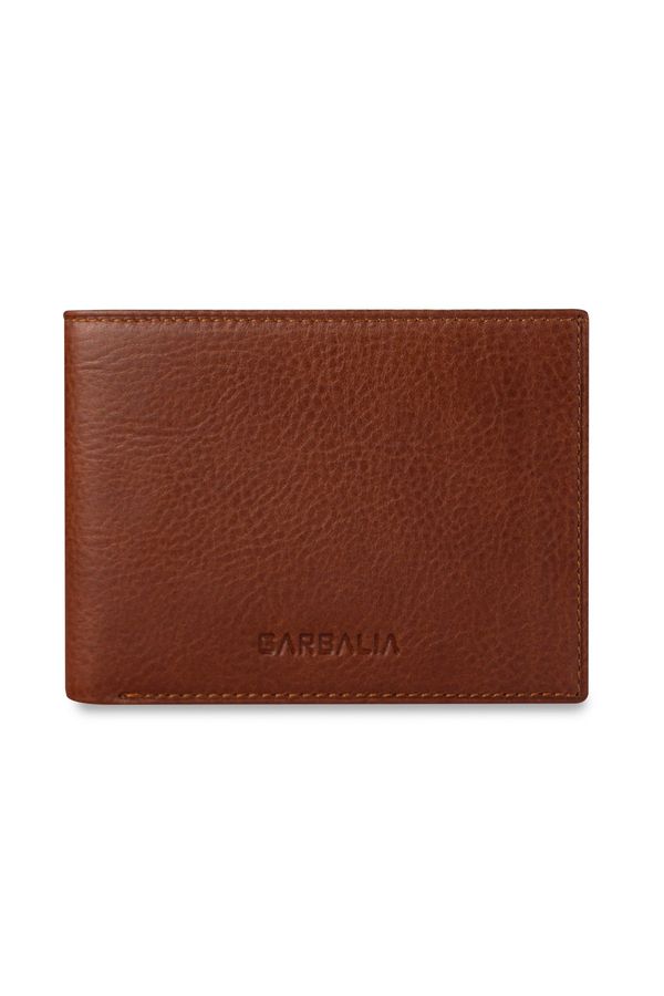 Garbalia Garbalia Chapel Genuine Leather Classical Tan Men's Wallet with Coin Holes
