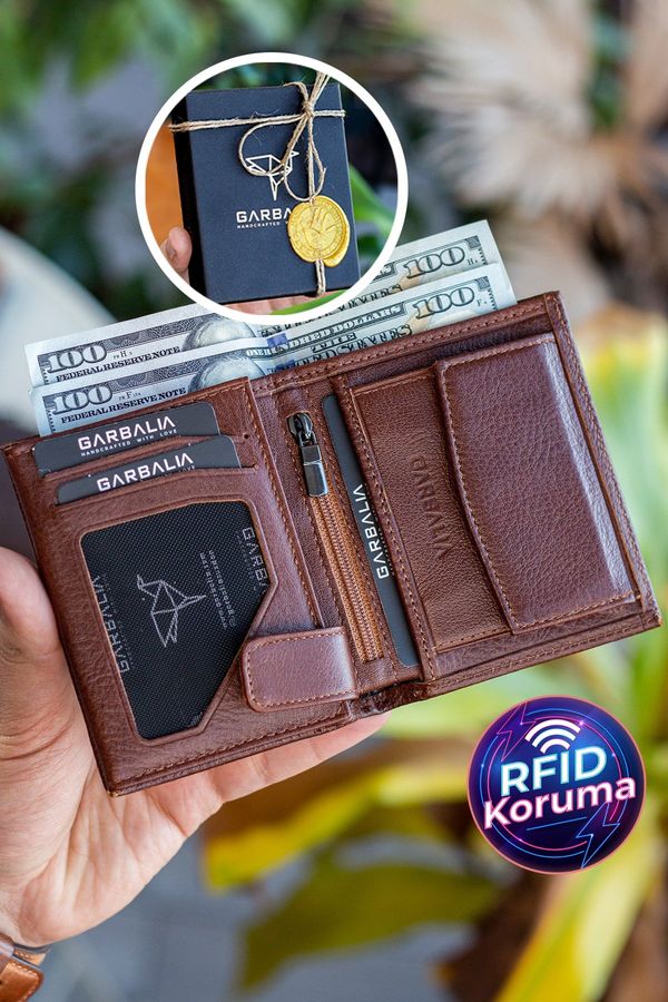 Garbalia Garbalia Dortmund Genuine Leather Men's wallet with Rfid Blocker Coin Compartment